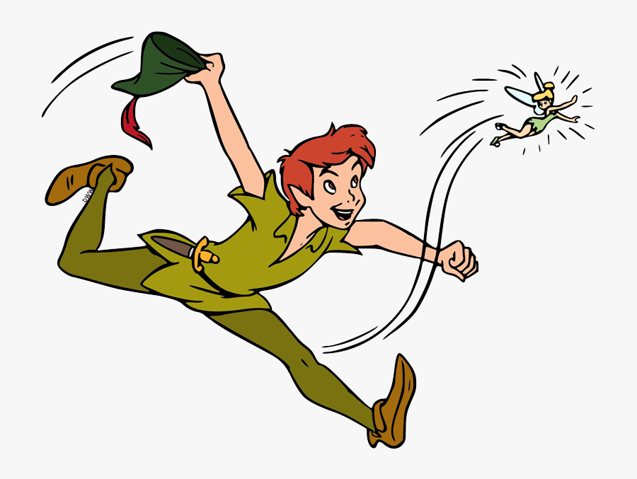 Animated Peter Pan Flying, Transparent Clipart