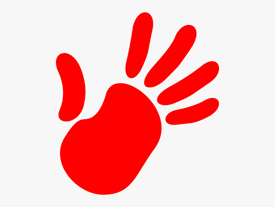 Handprint Heart Clipart - Hand Clip Art, Transparent Clipart