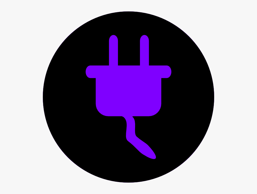 Electricity Black-purple Clip Art At Clker - Concentric Circles, Transparent Clipart