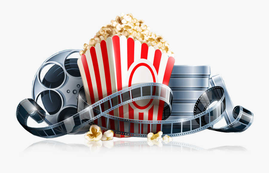 Clip Art And Popcorn Gtel Moviereelsandpopcorn - Cinema Png, Transparent Clipart