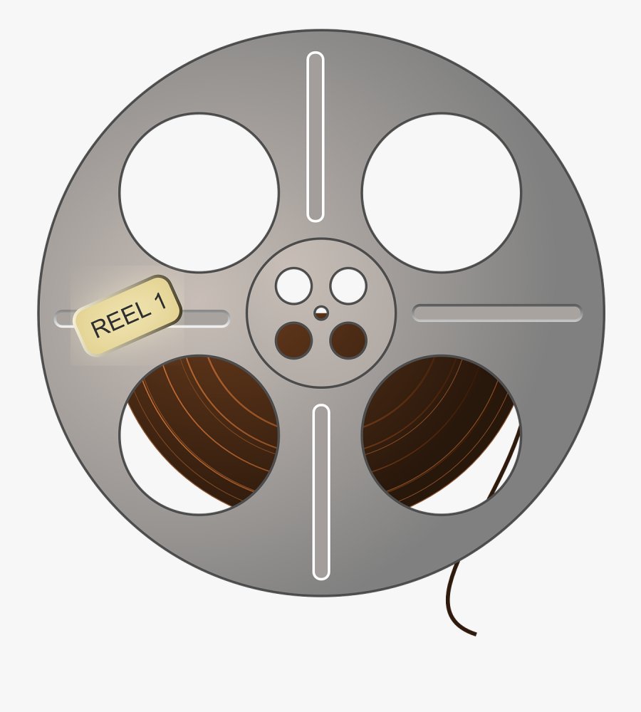 Movie, Film, Reel, Retro, Vintage - Vintage Movie Reel Png, Transparent Clipart