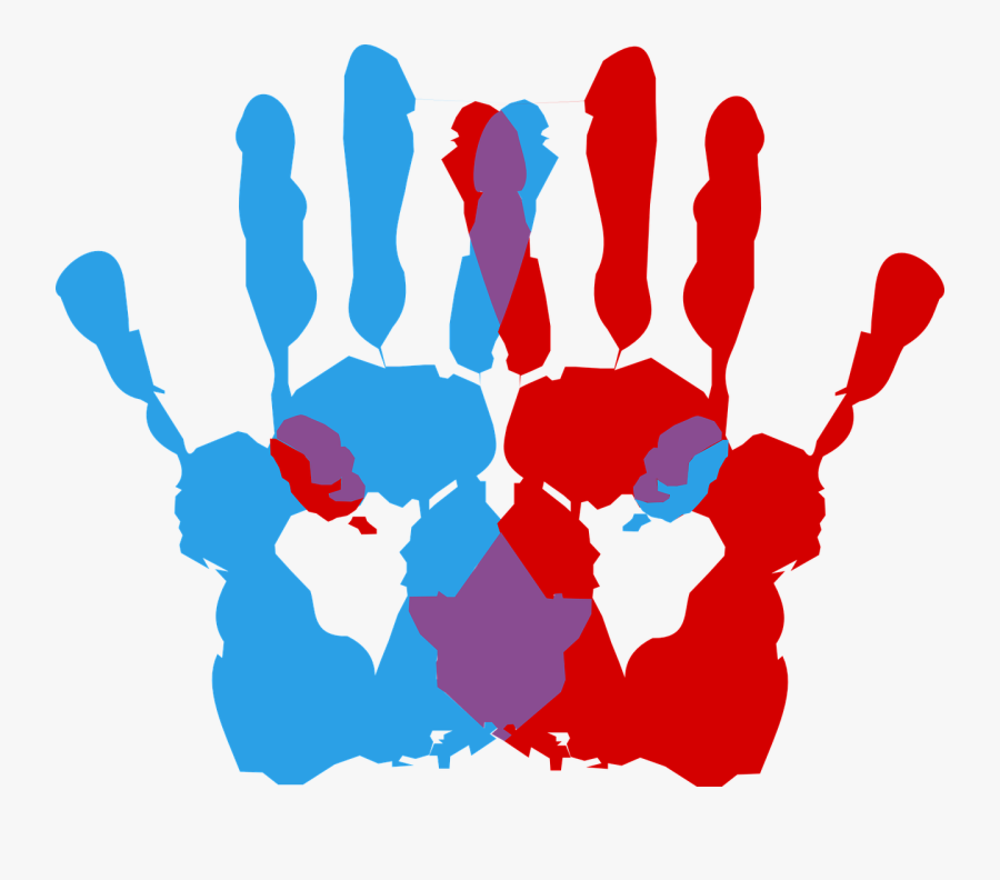 Ambidextrie Hand Symbol Print Png Image - Hand Color Vector Png, Transparent Clipart