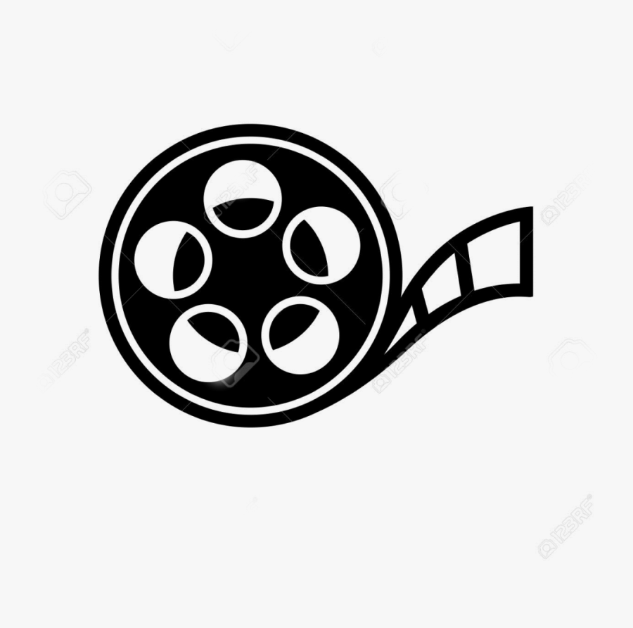 Reel To Reel Audio Tape Recording Film Cinematography - Silhouette Film Reel Clipart, Transparent Clipart