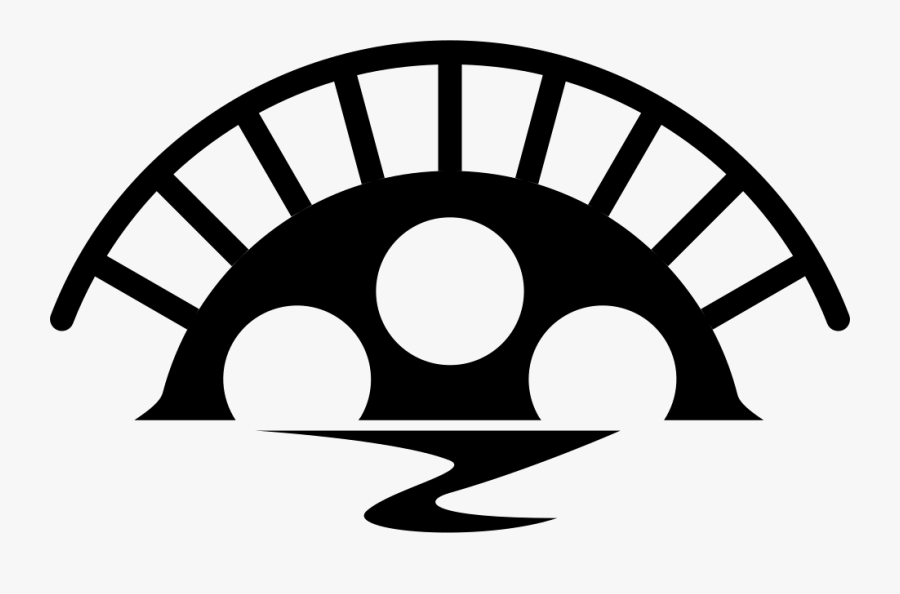 Film Reel Bridge Comments - Japanese Fan Silhouette, Transparent Clipart