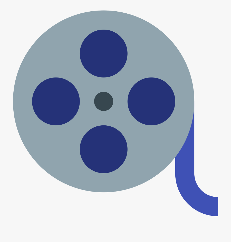 Film Reel Icon - Free Movie Film Icon, Transparent Clipart