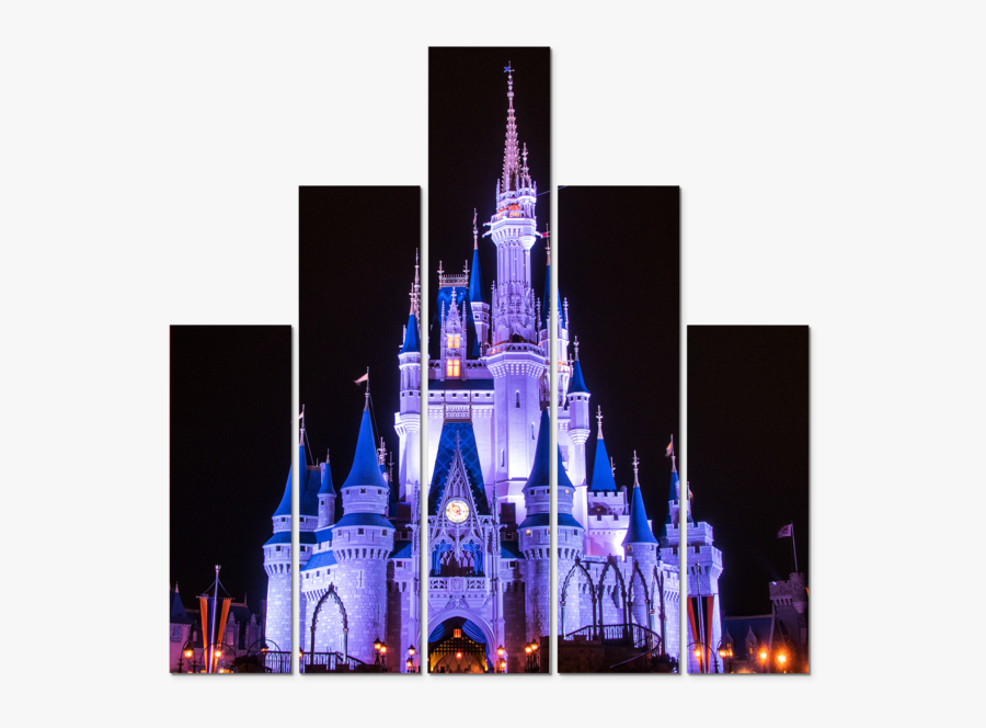 Disney Panel Art - Disney World, Cinderella Castle, Transparent Clipart