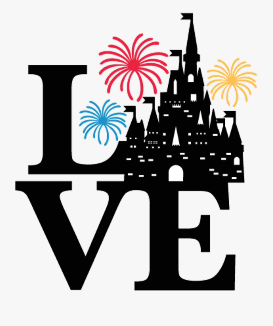 #love #disney #castle #disneyworld - Love Mickey Png, Transparent Clipart