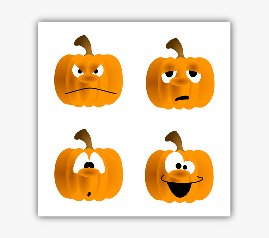 Transparent Pumpkins Png - Pumpkin With Face Clip Art, Transparent Clipart