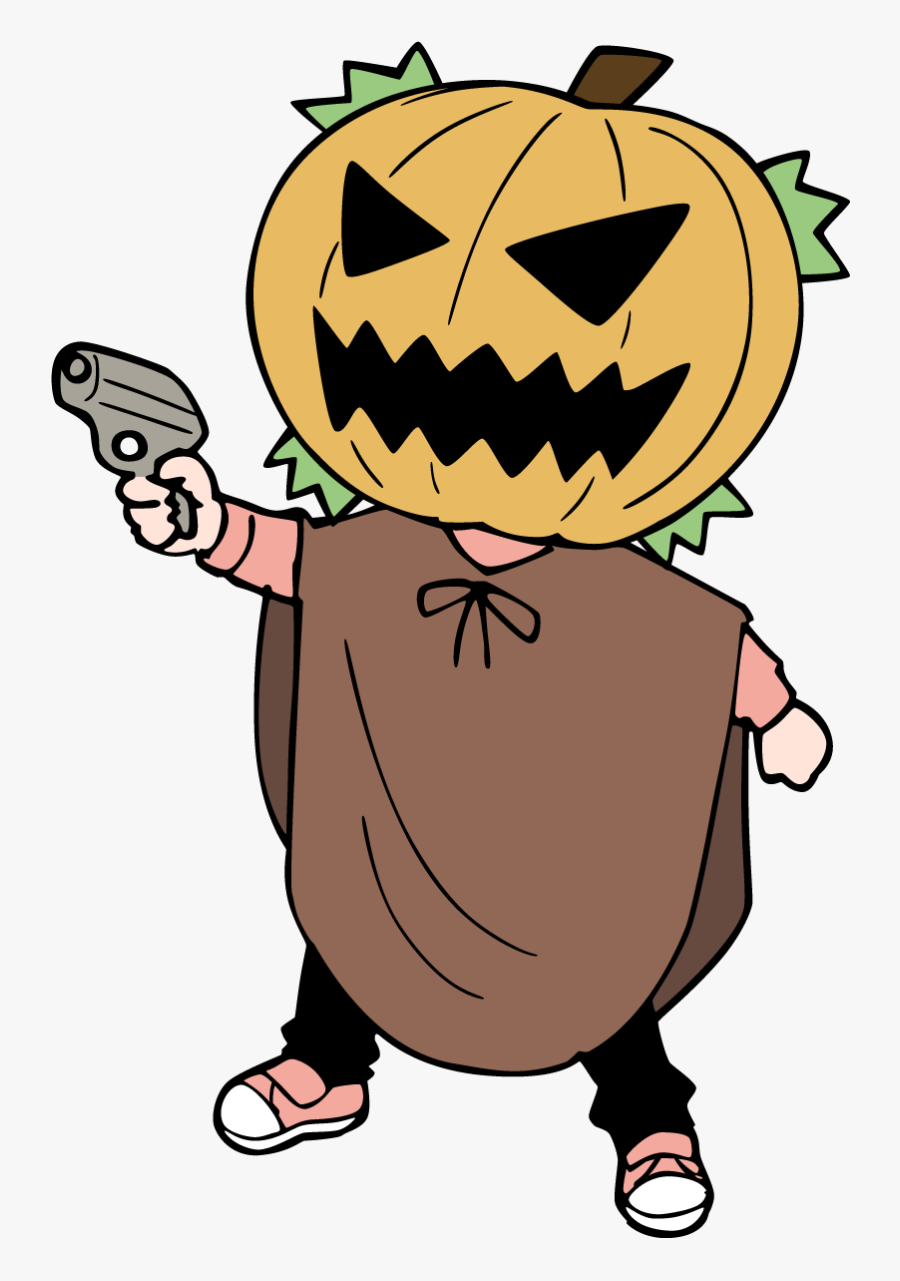 Pumpkin Boy Girl Clipart - Pumpkin Anime Transparent, Transparent Clipart