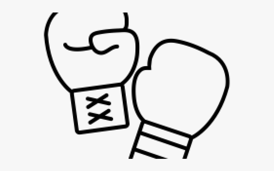 Clip Art Gloves Drawing - Easy To Draw Boxing Glove, Transparent Clipart