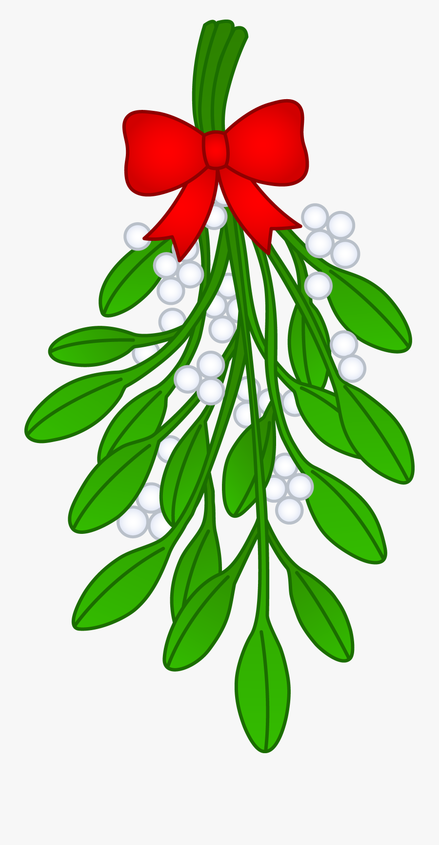 Clipart Mistletoe - Christmas Mistletoe Clipart, Transparent Clipart