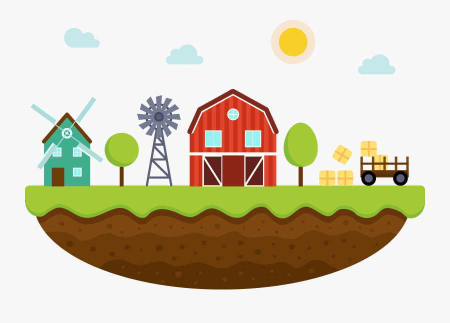 Transparent Farm Clip Art - Vector Farm Png, Transparent Clipart
