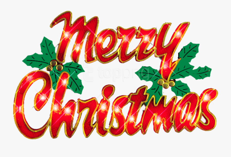 Download With A Background - Merry Christmas Vector Png, Transparent Clipart