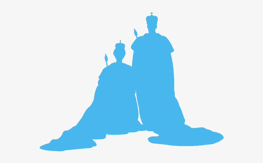 King And Queen Silhouette, Transparent Clipart