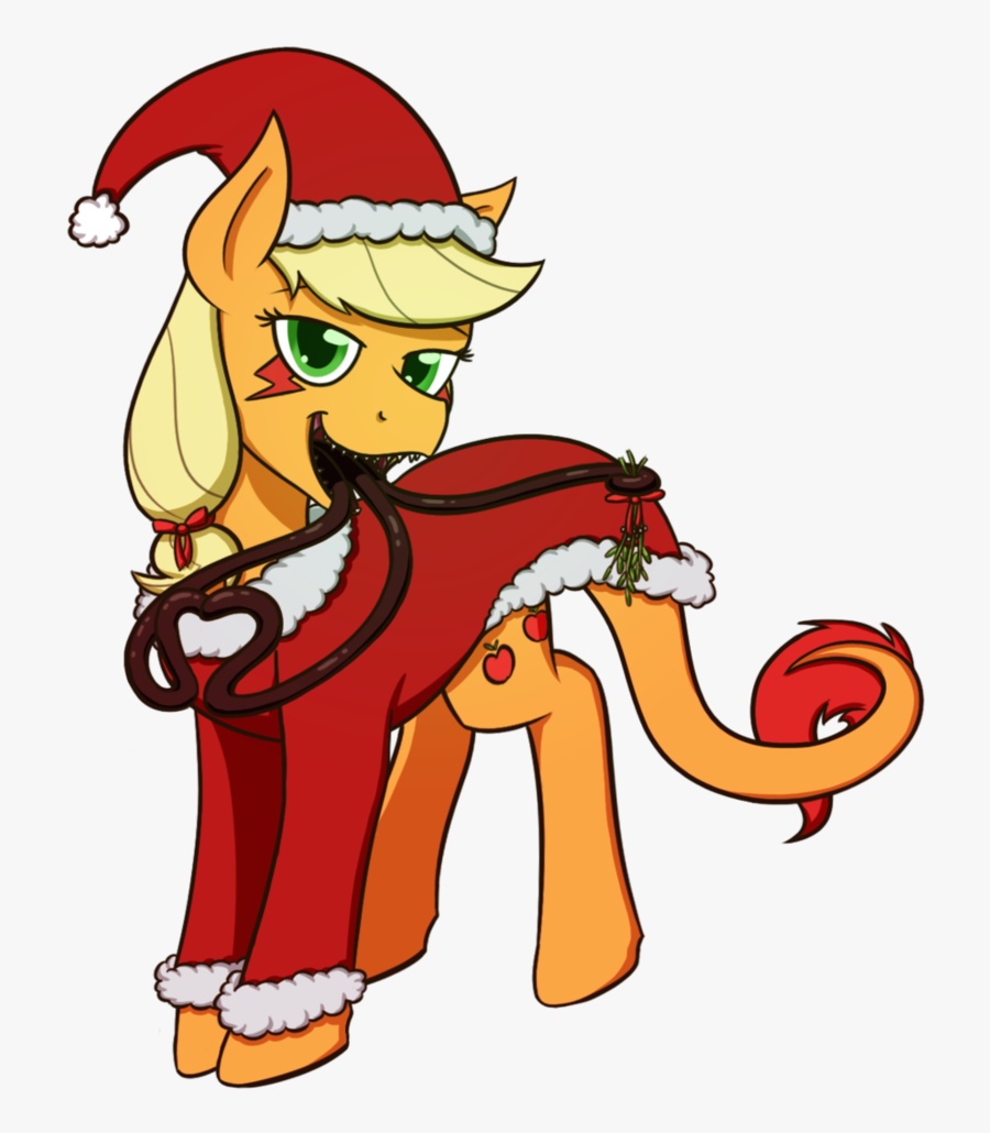 Applejack Mammal Vertebrate Fictional Character Horse - Mistletoe, Transparent Clipart