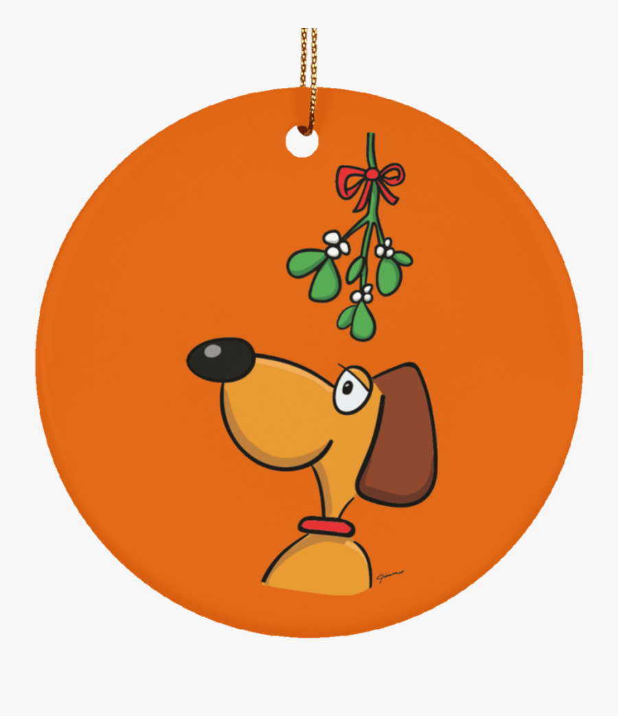 Dog And Mistletoe Limited Edition Christmas Ornament - Ideas, Transparent Clipart