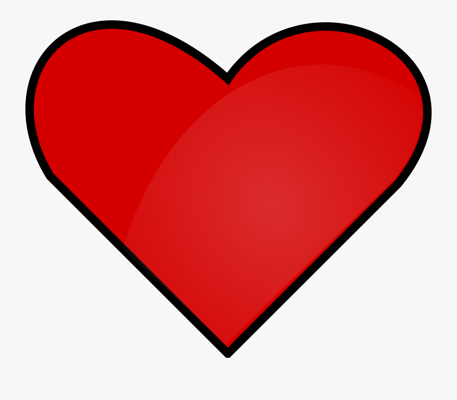 Free Vector Red Heart Clip Art - Objects That Are Red Clipart, Transparent Clipart