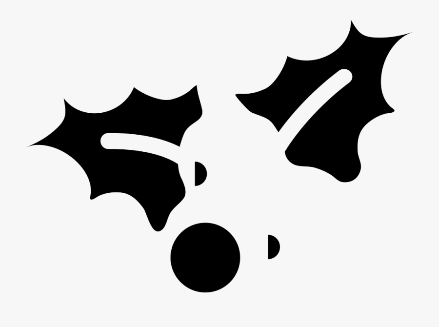 Si Glyph Christmas Mistletoe, Transparent Clipart