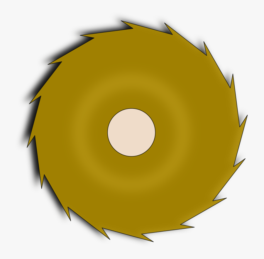 Circle,angle,yellow - Buzz Saw No Background, Transparent Clipart