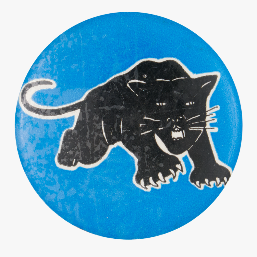 Black Panther Cause Button Museum - Black Cat, Transparent Clipart