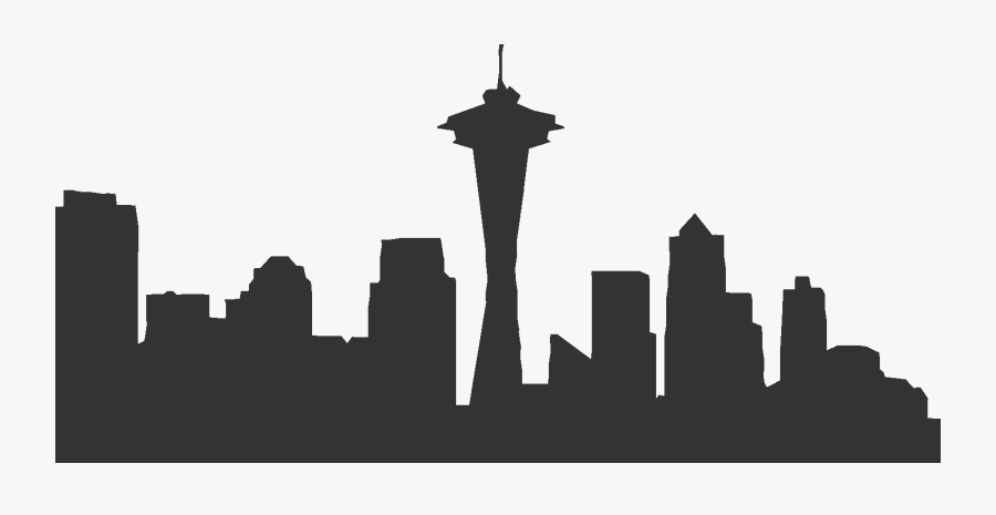 Transparent Needle Clipart - Seattle Skyline Silhouette Png, Transparent Clipart