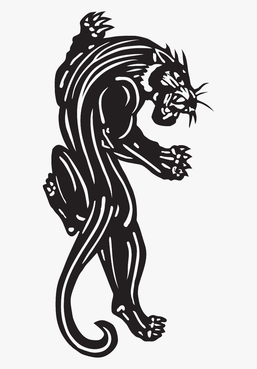 Panther Tattoo, Transparent Clipart