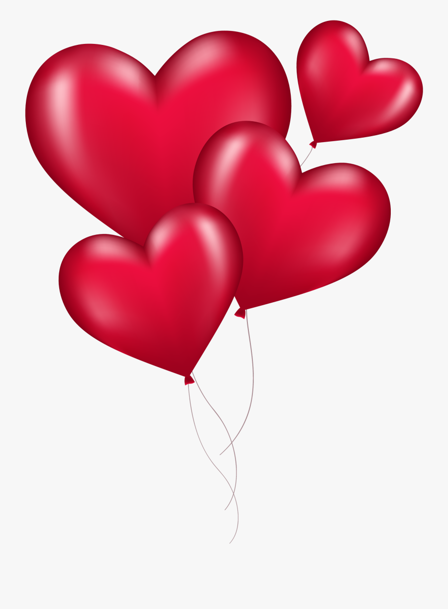 Two Heart Emoji Transparent Red Heart Png Clipart - Heart Balloons Birthday Png, Transparent Clipart