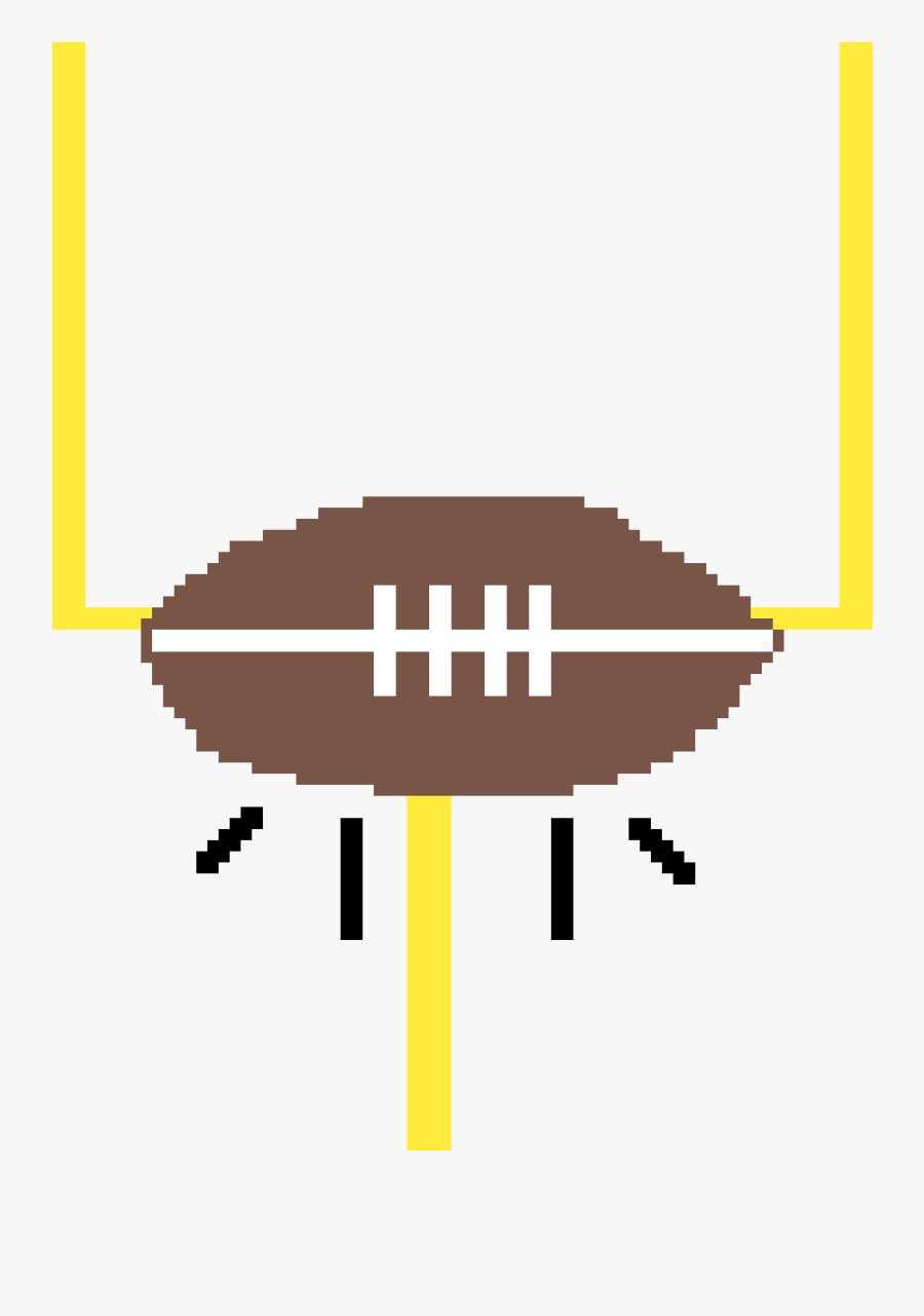 Transparent Football Field Goal Clipart - Kick American Football, Transparent Clipart