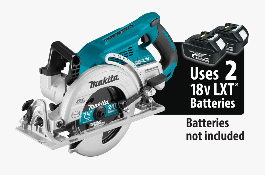 Clip Art Makita Wormdrive Saw - Makita 36v Circular Saw, Transparent Clipart