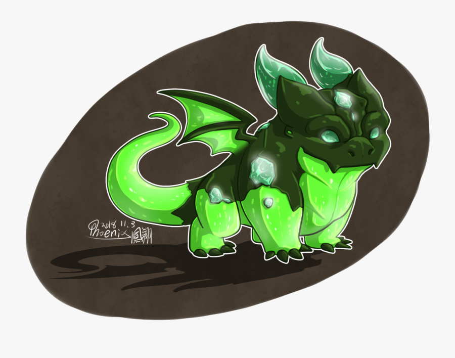 Emerald Mud Dragon - Illustration, Transparent Clipart