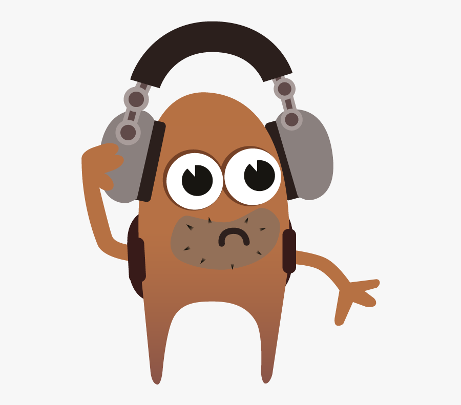 The Explorer Software Testing Monster Listening To - Cartoon, Transparent Clipart