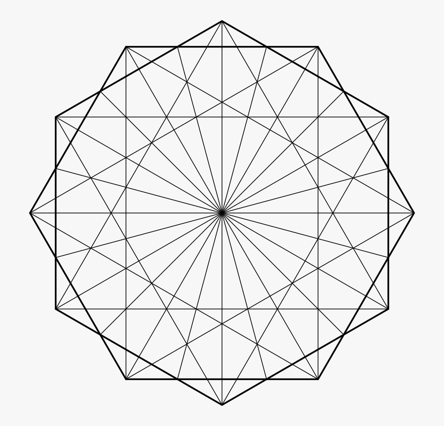 Line Art,triangle,symmetry - Geometric Line Art Png, Transparent Clipart