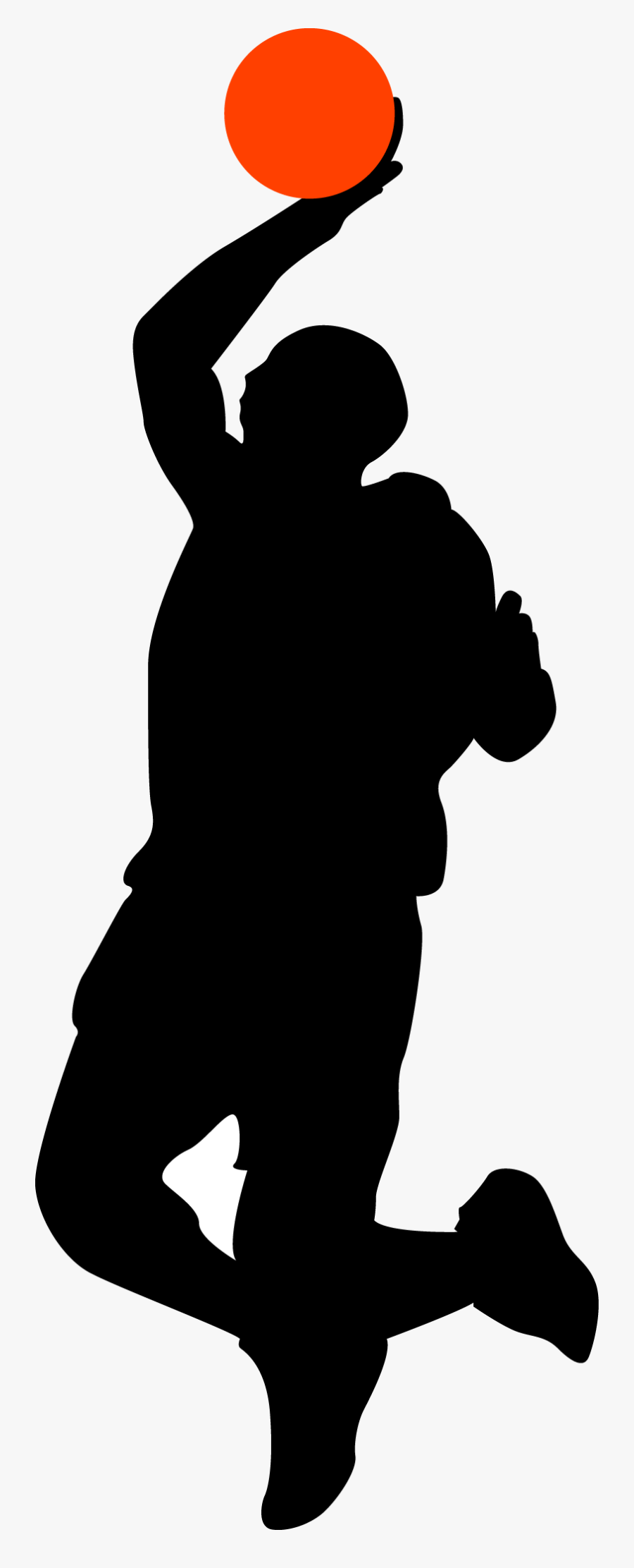 Basketball Trivia Basketball Player Silhouette - Basketball Figure Png, Transparent Clipart