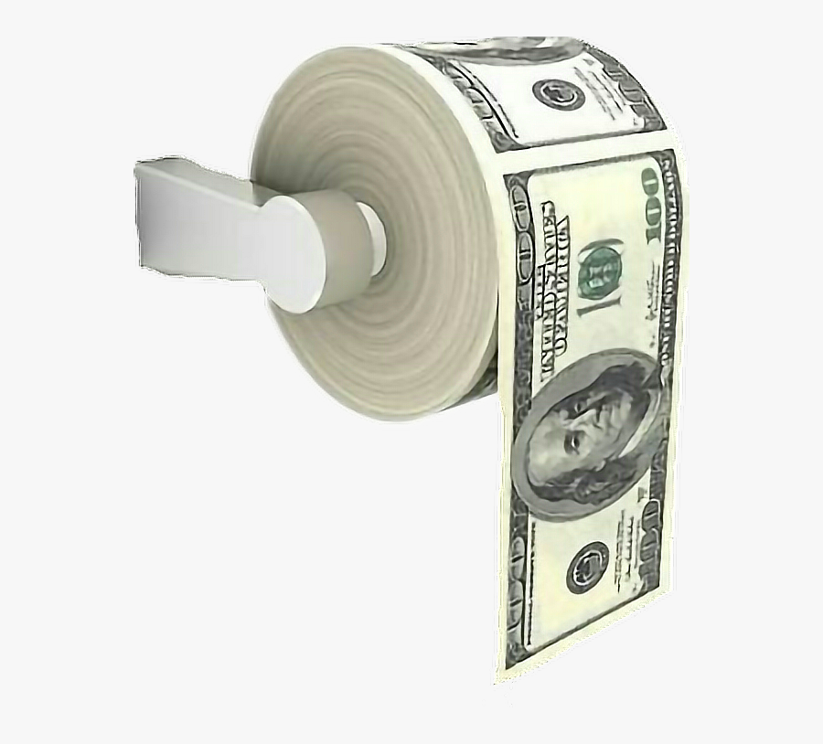 Paper Toiletpaper Money Bands Stacks Racks Bandz Dinero - Wiping Ass With $100 Bills, Transparent Clipart