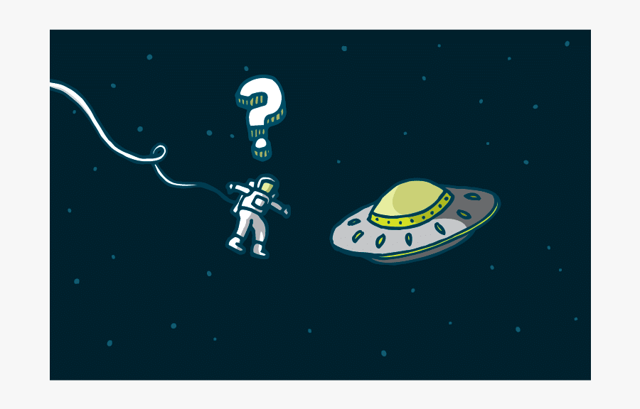 Astronaut Meets Alien, Transparent Clipart