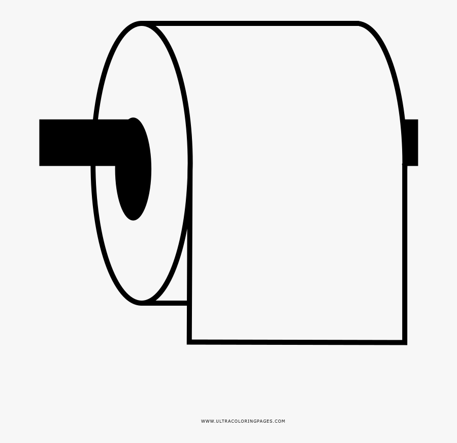 Toilet Paper Coloring Page - Toilet Paper Coloring Pages, Transparent Clipart