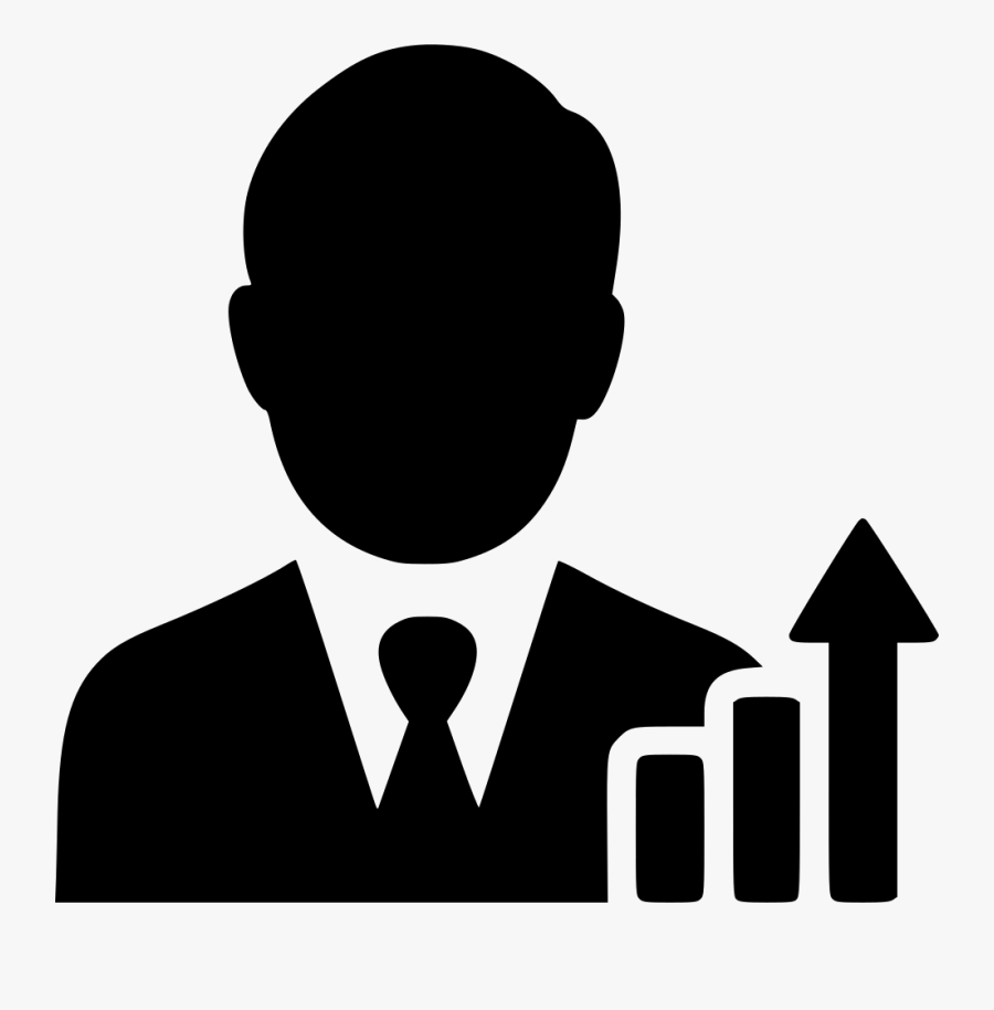 Man Statistics Chart Opportunity - User Man Icon Png, Transparent Clipart