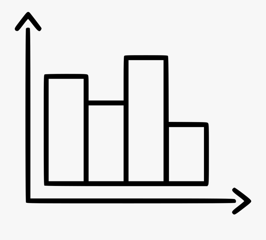 Bar Chart Bar Graph Statistics Stats Comments - Bar Graph Clipart Black And White, Transparent Clipart