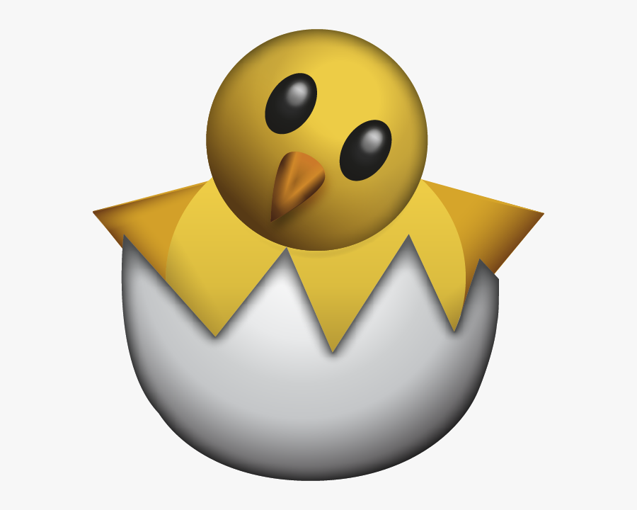 Freeuse Chick Hatching Clipart - Hatching Chick Emoji, Transparent Clipart