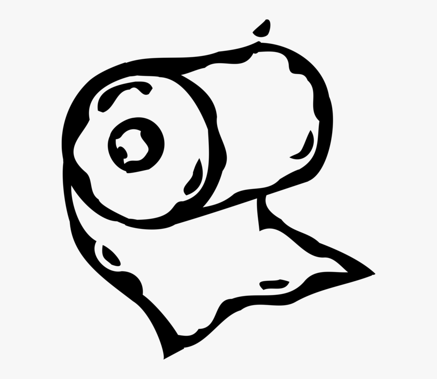 Vector Illustration Of Sanitary Toilet Tissue Or Toilet, Transparent Clipart