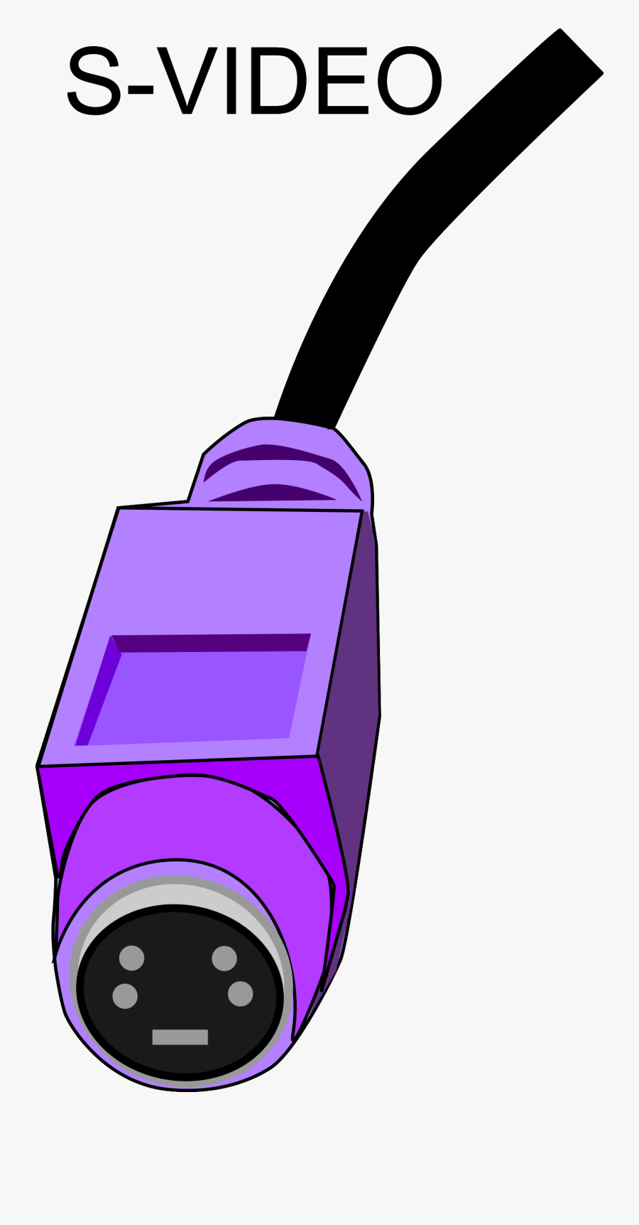 Clipart - - Conector S Video Png, Transparent Clipart
