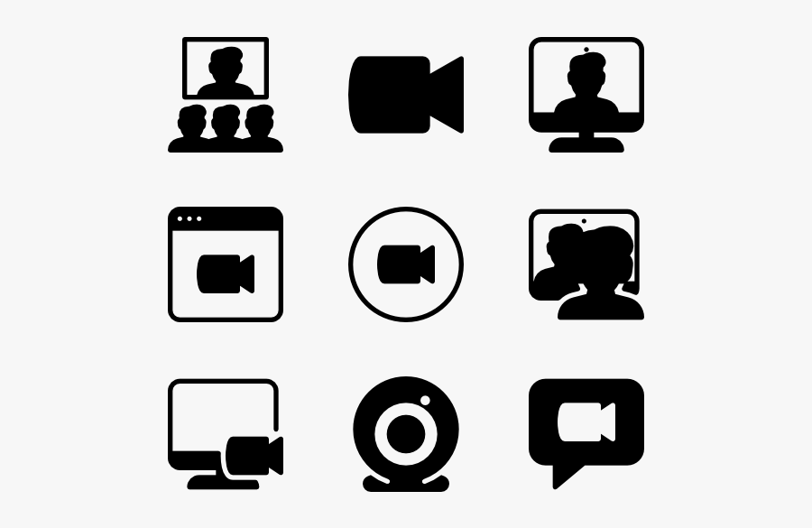 Conference Clipart Video Conferencing - Video Conference Icon, Transparent Clipart
