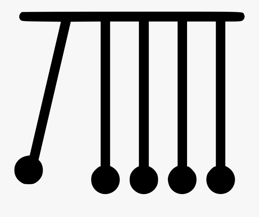 Clip Art Svg Png Icon Free - Newtons Cradle Icon, Transparent Clipart