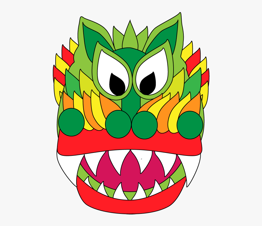 Chinese New Year Dragon And Lantern Coloring Sheets, Transparent Clipart
