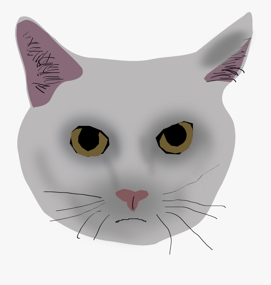 Cat Head Jpg Free - Cat, Transparent Clipart