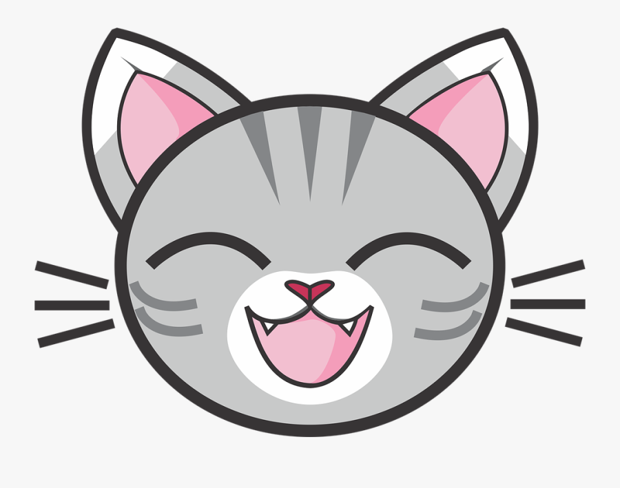 Collection Of Leopard Face Cliparts - Cartoon Cat Head Png, Transparent Clipart
