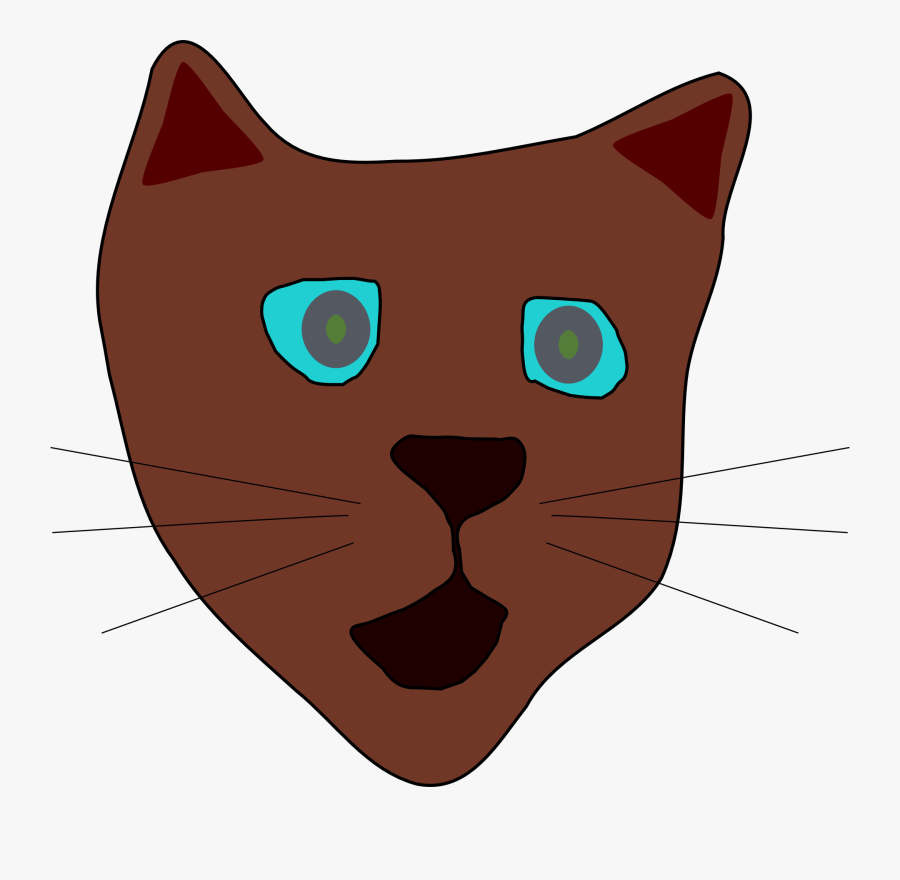 Free Vector Cat Face Clip Art - Clip Arts Download, Transparent Clipart