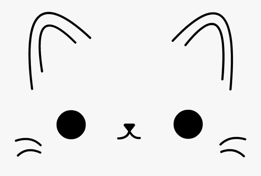 Cute Cat Face Free Svg - Cute Cat Svg Free, Transparent Clipart