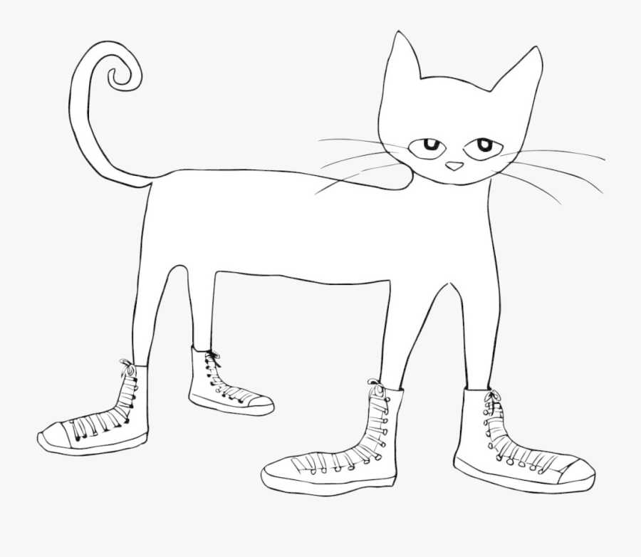 Pete The Cat Funny Coloring Page Clip Art Library Transparent - Peter The Cat Coloring Pages, Transparent Clipart