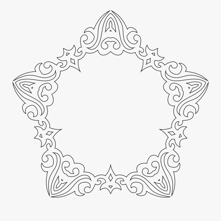 Decorative Line Art Frame - Decorative Arts, Transparent Clipart